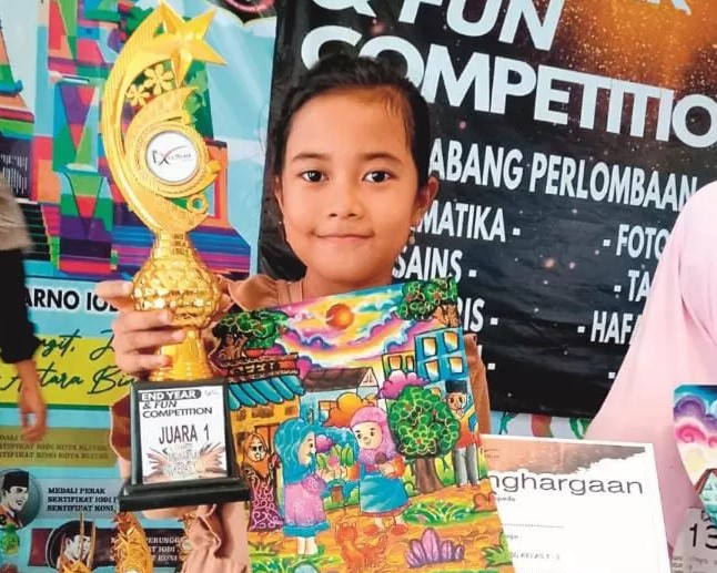 Bocah SD Blitar Jago Menggambar Raih Banyak Juara