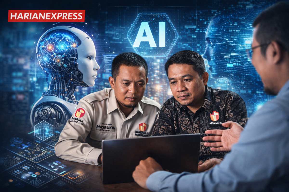 Anggota Bawaslu Blitar Diskusikan Pemanfaatan AI untuk Pengawasan Pemilu