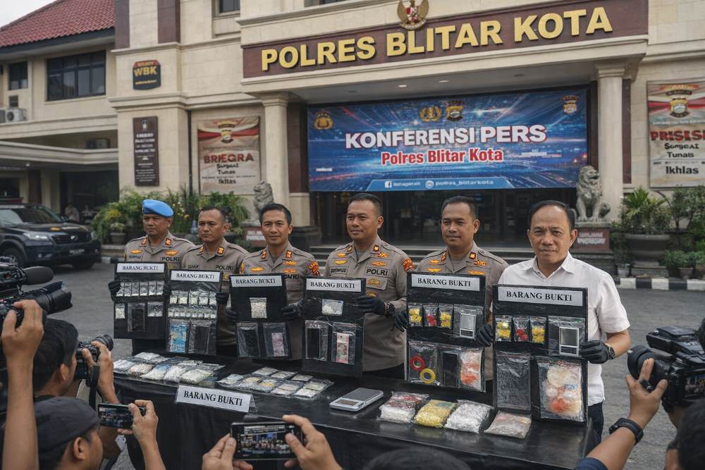 5 Kasus Narkoba Terungkap di Blitar pada Awal 2026