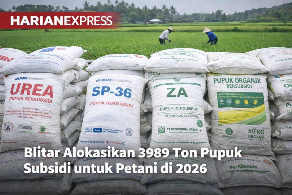 Pemerintah Blitar Salurkan 3989 Ton Pupuk Subsidi