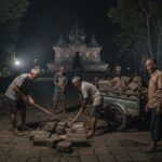 Miris, Warga Jarah Batu Lantai Situs Mejo Miring Blitar