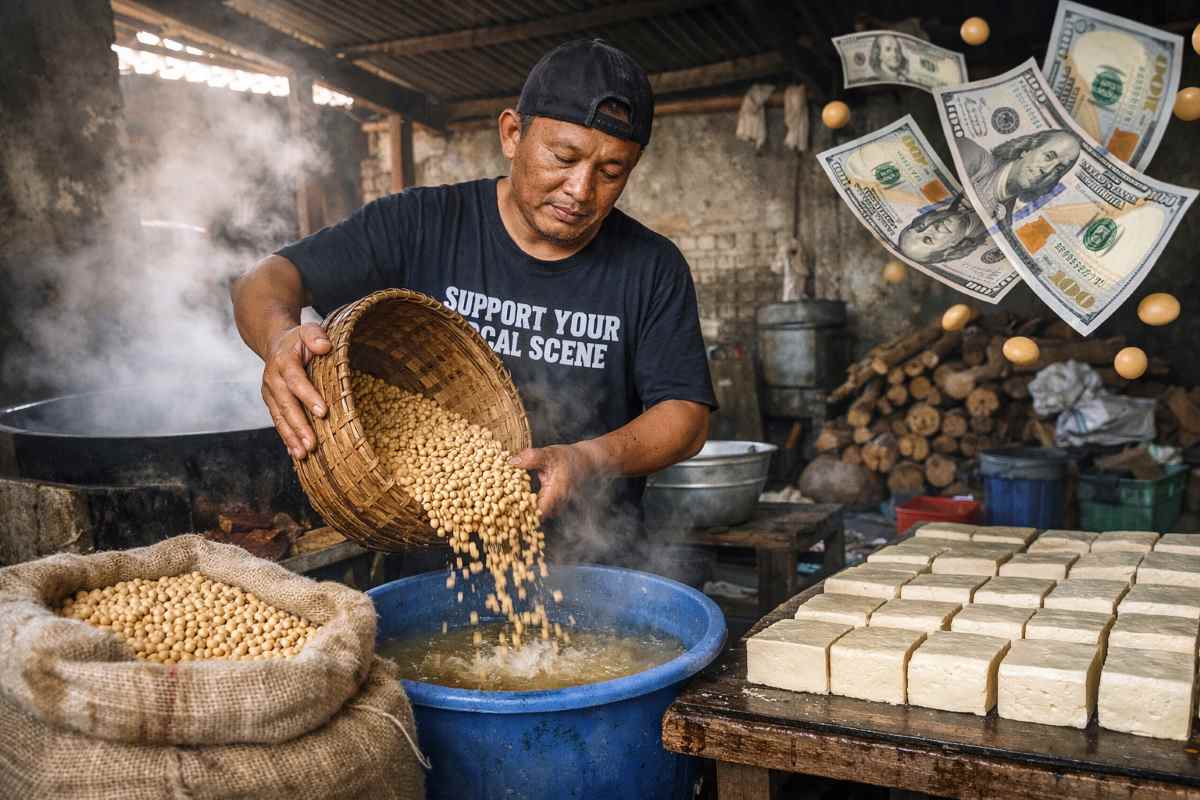Harga Kedelai Naik Imbas Konflik Dunia Bebani Perajin Tahu