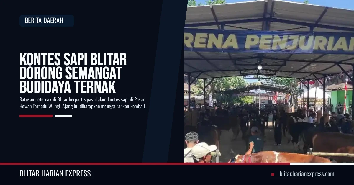 Kontes Sapi Blitar Dorong Semangat Budidaya Ternak
