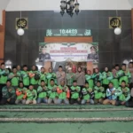 Perkuat Kamtibmas, Polres Blitar Doa Bersama Komunitas Ojek Online
