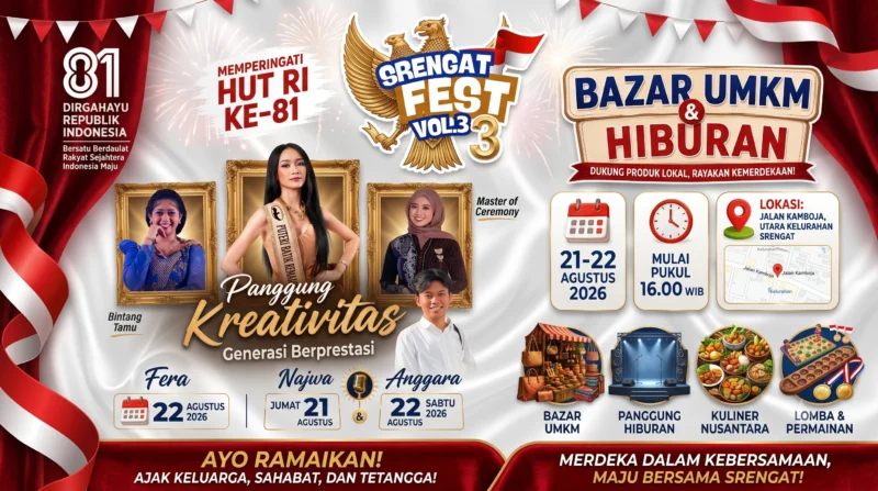 Srengat Fest Vol. 3 Resmi Digelar, Angkat Potensi UMKM dan Produk Lokal Blitar