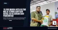 19.000 Warga Kota Blitar Mulai Terima Bantuan Beras 30 Kilogram dari Pemerintah