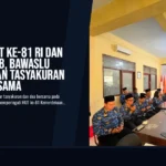 Peringati HUT Ke-81 RI dan Hari Jadi Ke-8, Bawaslu Blitar Adakan Tasyakuran dan Doa Bersama