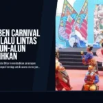 Persiapan BEN Carnival 2026, Arus Lalu Lintas di Depan Alun-alun Blitar Dialihkan
