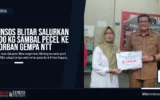 Dinsos Blitar Salurkan 200 Kg Sambal Pecel ke Korban Gempa NTT