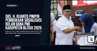 Drs. H. Rijanto Pimpin Pembukaan Sosialisasi Bulan Dana PMI Kabupaten Blitar 2026