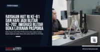 Rayakan HUT RI ke-81 dan Hari Jadi Blitar ke-702, Imigrasi Blitar Buka Layanan Pasporia