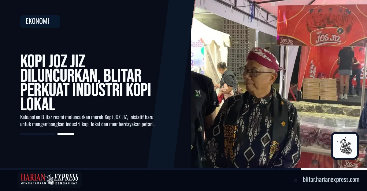 Kopi JOZ JIZ Diluncurkan, Blitar Perkuat Industri Kopi Lokal