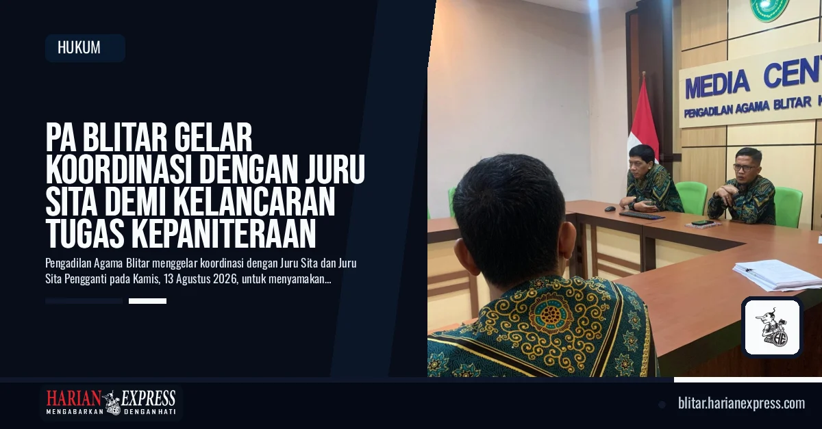PA Blitar Gelar Koordinasi dengan Juru Sita demi Kelancaran Tugas Kepaniteraan