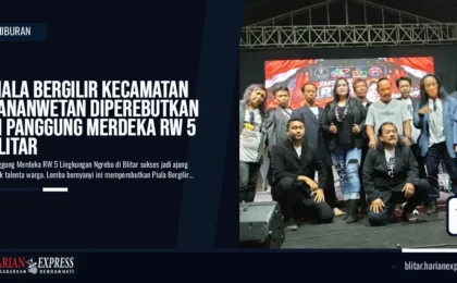 Piala Bergilir Kecamatan Sananwetan Diperebutkan di Panggung Merdeka RW 5 Blitar