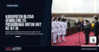 Kabupaten Blitar Gembleng 25 Paskibraka untuk HUT ke-81 RI