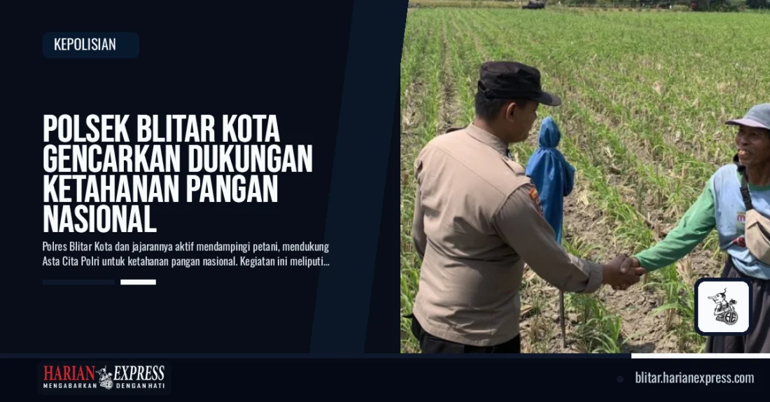 Polsek Blitar Kota Gencarkan Dukungan Ketahanan Pangan Nasional