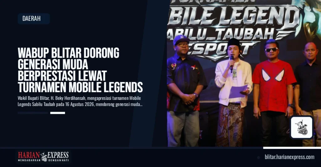 Wabup Blitar Dorong Generasi Muda Berprestasi Lewat Turnamen Mobile Legends