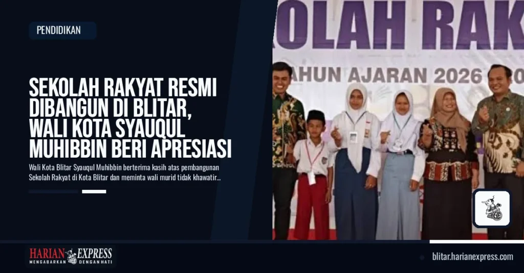 Sekolah Rakyat Resmi Dibangun di Blitar, Wali Kota Syauqul Muhibbin Beri Apresiasi