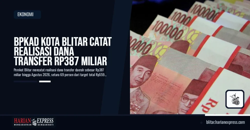 BPKAD Kota Blitar Catat Realisasi Dana Transfer Rp387 Miliar