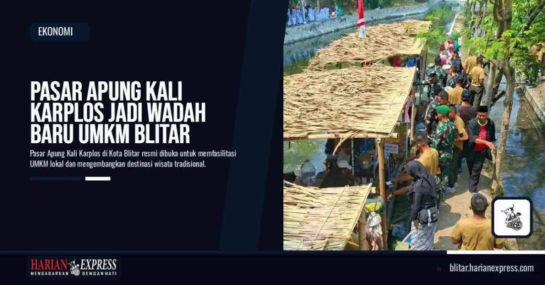 Pasar Apung Kali Karplos Jadi Wadah Baru UMKM Blitar
