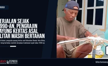 Berjalan Sejak 1990-an, Pengrajin Payung Kertas Asal Blitar Masih Bertahan