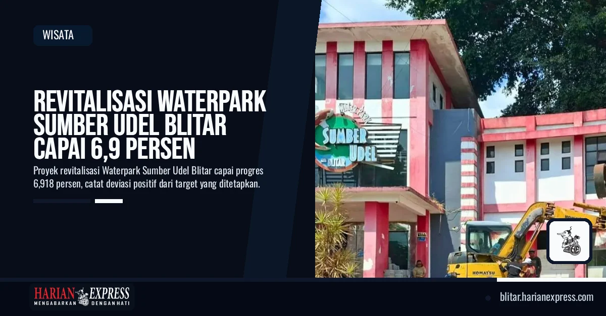 Revitalisasi Waterpark Sumber Udel Blitar Capai 6,9 Persen