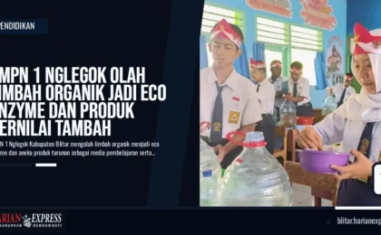 SMPN 1 Nglegok Olah Limbah Organik Jadi Eco Enzyme dan Produk Bernilai Tambah